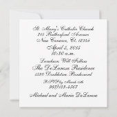 Einladung von Foto - Erste Einladung zur Heiligen  (Rückseite)