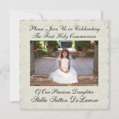Einladung von Foto - Erste Einladung zur Heiligen  (Vorderseite)