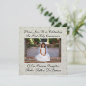 Einladung von Foto - Erste Einladung zur Heiligen (Stehend Vorderseite)