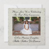 Einladung von Foto - Erste Einladung zur Heiligen (Vorderseite)