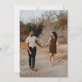 Einladung von Foto Hochzeit (Rückseite)