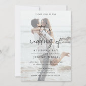 Einladung von Foto Hochzeit (Vorderseite)