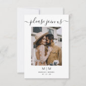 Einladung von Foto Hochzeit (Vorderseite)