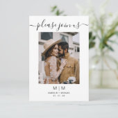 Einladung von Foto Hochzeit (Stehend Vorderseite)