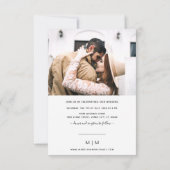 Einladung von Foto Hochzeit (Rückseite)