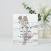 Einladung von Foto Hochzeit (Stehend Vorderseite)