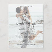 Einladung von Foto Hochzeit (Vorderseite)