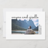 Einladung von Foto Hochzeit (Vorderseite)