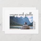 Einladung von Foto Hochzeit (Vorne/Hinten)