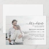 Einladung von Foto Wedding Engagement Party (Vorne/Hinten)