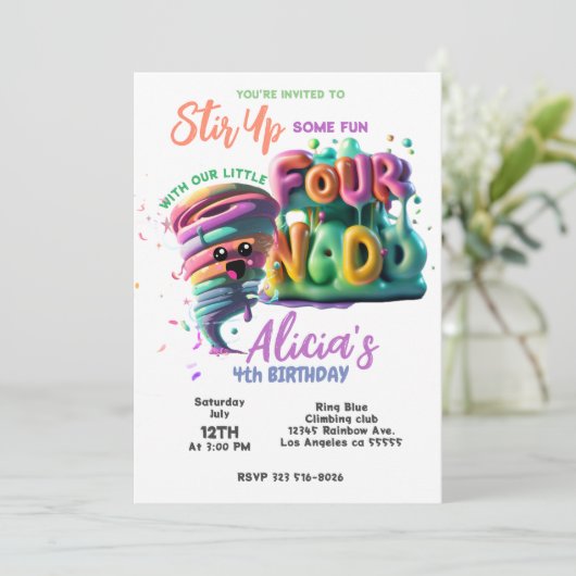 Einladung von Fournado (Stehend Vorderseite)