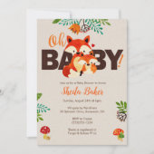 Einladung von Fox Baby Shower - Einladungen von Ba (Vorderseite)