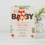 Einladung von Fox Baby Shower - Einladungen von Ba (Stehend Vorderseite)