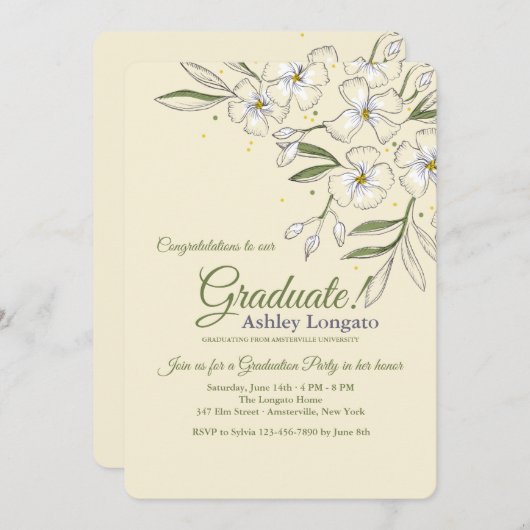 Einladung von Fragrant Jasmine (Vorne/Hinten)