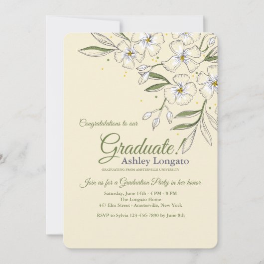 Einladung von Fragrant Jasmine (Vorderseite)