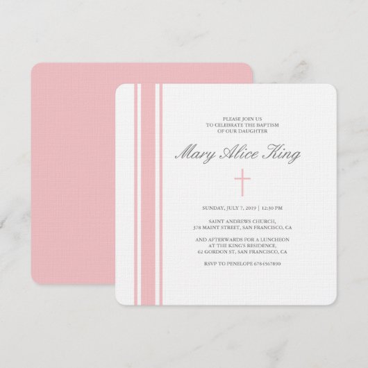 Einladung von Francine Baptisse (Vorne/Hinten)