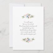 Einladung von Frau Boho Arch (Rückseite)