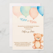 Einladung von Frauen in Spanisch (Vorne/Hinten)