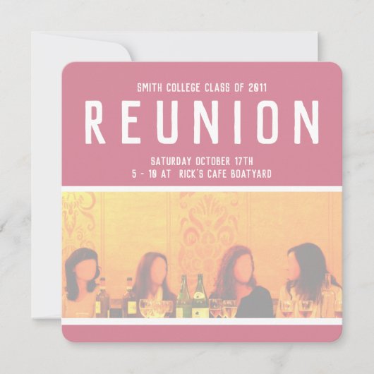 Einladung von Frauen zu Veranstaltungen in Rosa un (Vorderseite)