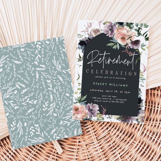 Einladung von Frauen zum Ruhestand, bearbeitbare V