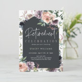 Einladung von Frauen zum Ruhestand, bearbeitbare V (Stehend Vorderseite)