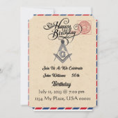 Einladung von Freemason Birthday (Vorderseite)