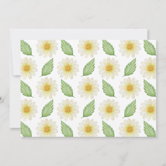 Einladung von Fresh Daisy Floral (Rückseite)