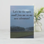 Einladung von Freunden für eine Reise (Stehend Vorderseite)
