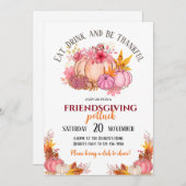 Einladung von Friendsgiving Potluck (Vorne/Hinten)