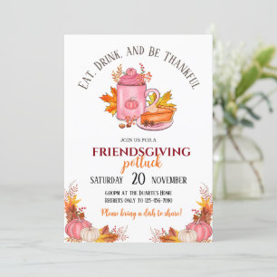Einladung von Friendsgiving Potluck