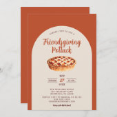 Einladung von Friendsgiving Potluck (Vorne/Hinten)