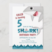 Einladung von Fun Shark Birthday (Vorderseite)