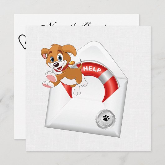 Einladung von Fundraiser (Vorne/Hinten)