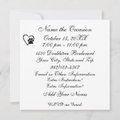 Einladung von Fundraiser (Rückseite)