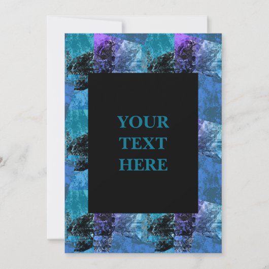 Einladung von Funky Halftone Zine Style (Vorderseite)