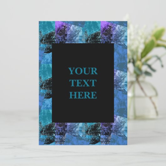 Einladung von Funky Halftone Zine Style (Stehend Vorderseite)