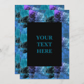 Einladung von Funky Halftone Zine Style (Vorne/Hinten)