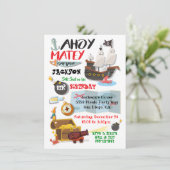 Einladung von Funky Pirate zum Geburtstag (Stehend Vorderseite)