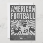 Einladung von Fußball zum Geburtstag mit Foto (Rückseite)