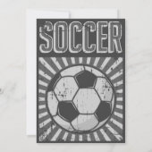 Einladung von Fußball zum Geburtstag mit Foto (Rückseite)