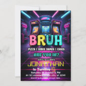 Einladung von Gamer Birthday (Vorderseite)