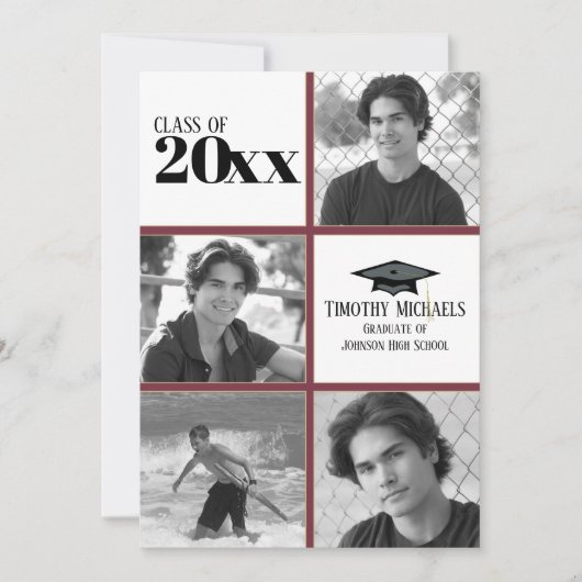 Einladung von Garnet & Gold, Matte 7" x 5" Karte (Vorderseite)