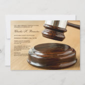 Einladung von Gavel und Sound Block 2 (Vorderseite)