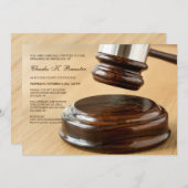 Einladung von Gavel und Sound Block 2 (Vorne/Hinten)