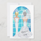 Einladung von Gay Lesbian zur Hochzeit (Vorderseite)