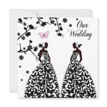 Einladung von Gay & Lesbian zur Hochzeit mit zwei 