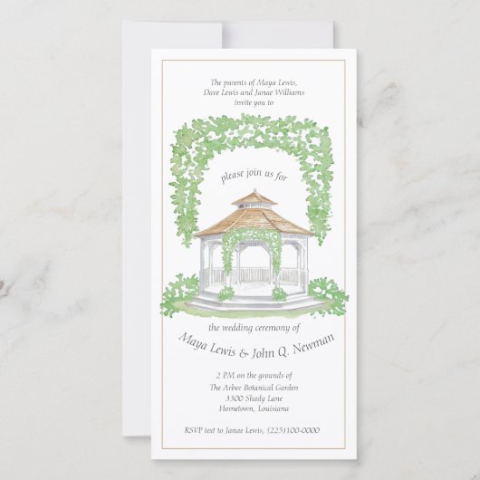 Einladung von Gazebo (Vorderseite)