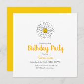 Einladung von Gelb und Weiß (Vorne/Hinten)