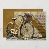 Einladung von Gelben Fahrrädern (Vorne/Hinten)