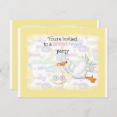 Einladung von Gelben Storch (Vorne/Hinten)